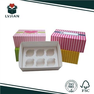 Hộp đựng bánh cupcake giấy Takeaway